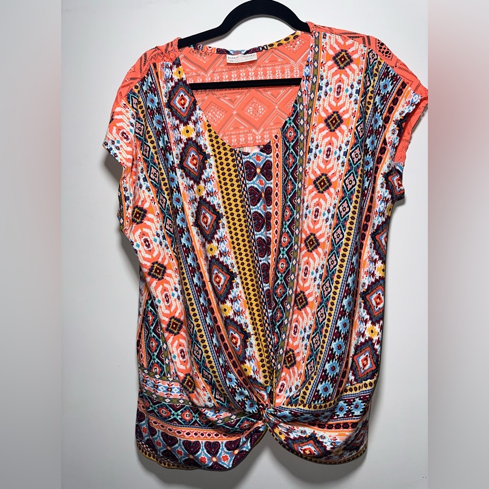 EUC‎ 2X BOBBIE BROOKS Coral Top